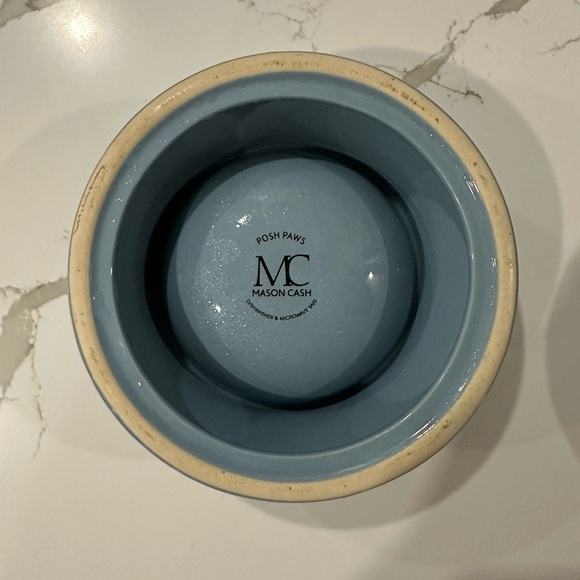 Mason Cash Posh Paws Blue and Gray Ceramic Bowls - Picture 6 of 6